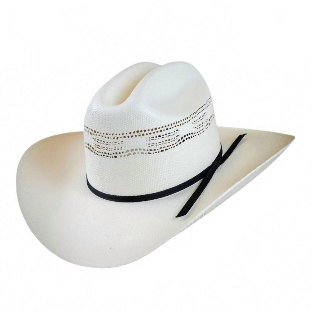 NEW WESTERN EXPRESS men's straw western bangora hat in natural
